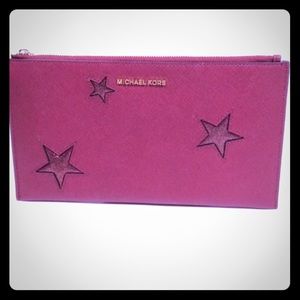 Michael Kors red wristlet